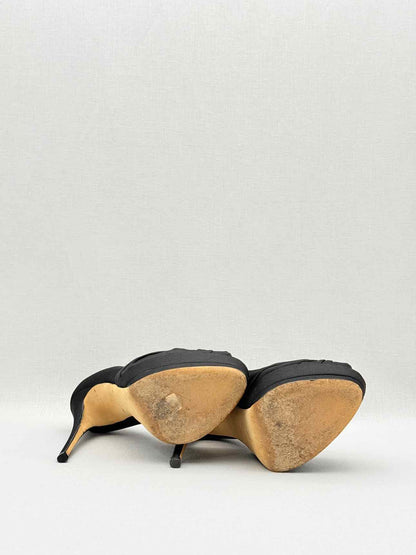 GIUSEPPE ZANOTTI Black Size EU 37.5 Open toe