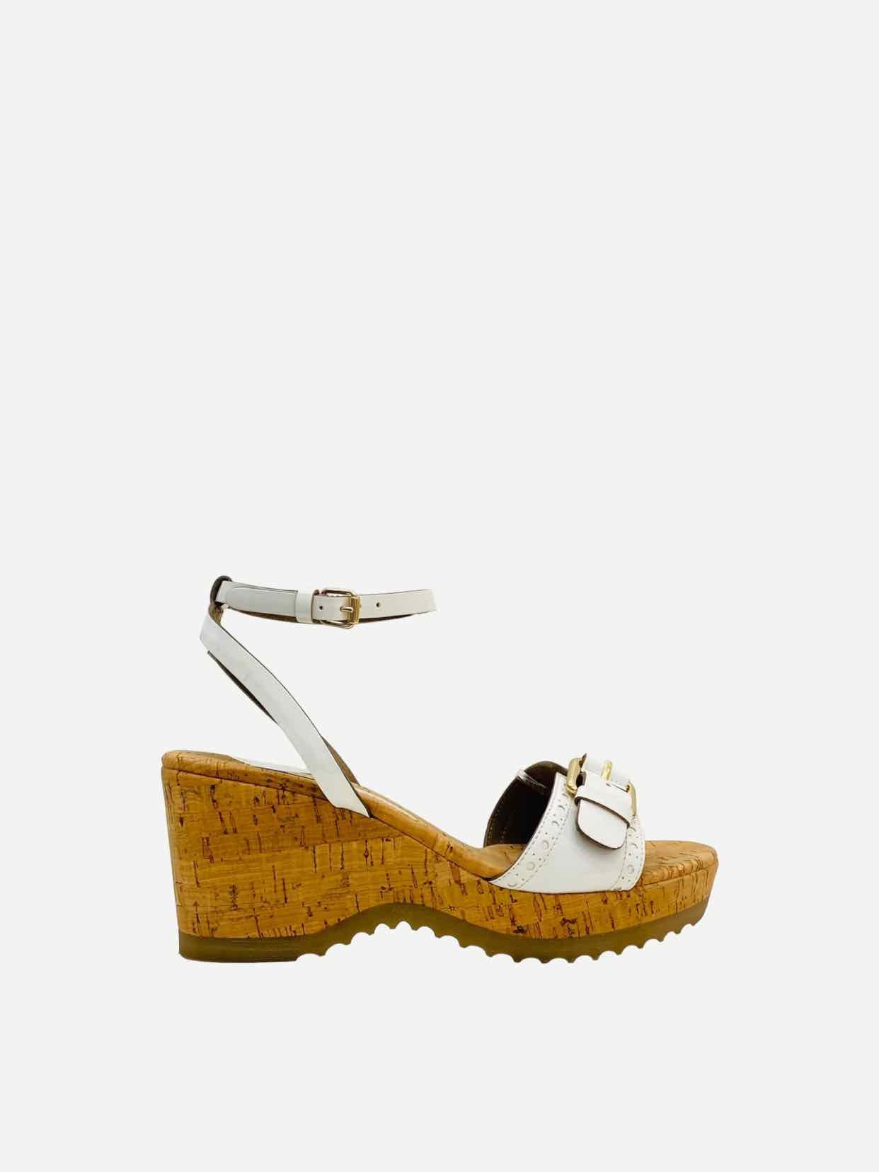 STELLA MCCARTNEY Linda White Wedges 36.5