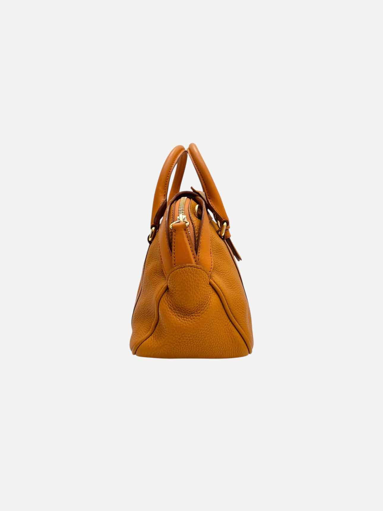 BURBERRY Bow Accent Orange Satchel