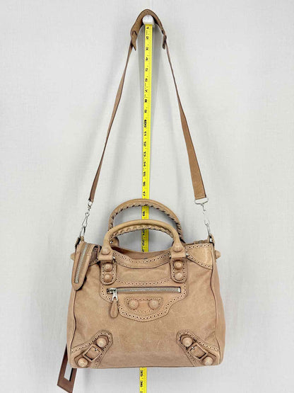 BALENCIAGA Motorcross Beige Top Handle
