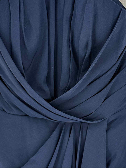 ZIMMERMANN Tuck Blue Size Small Knee Length Dress