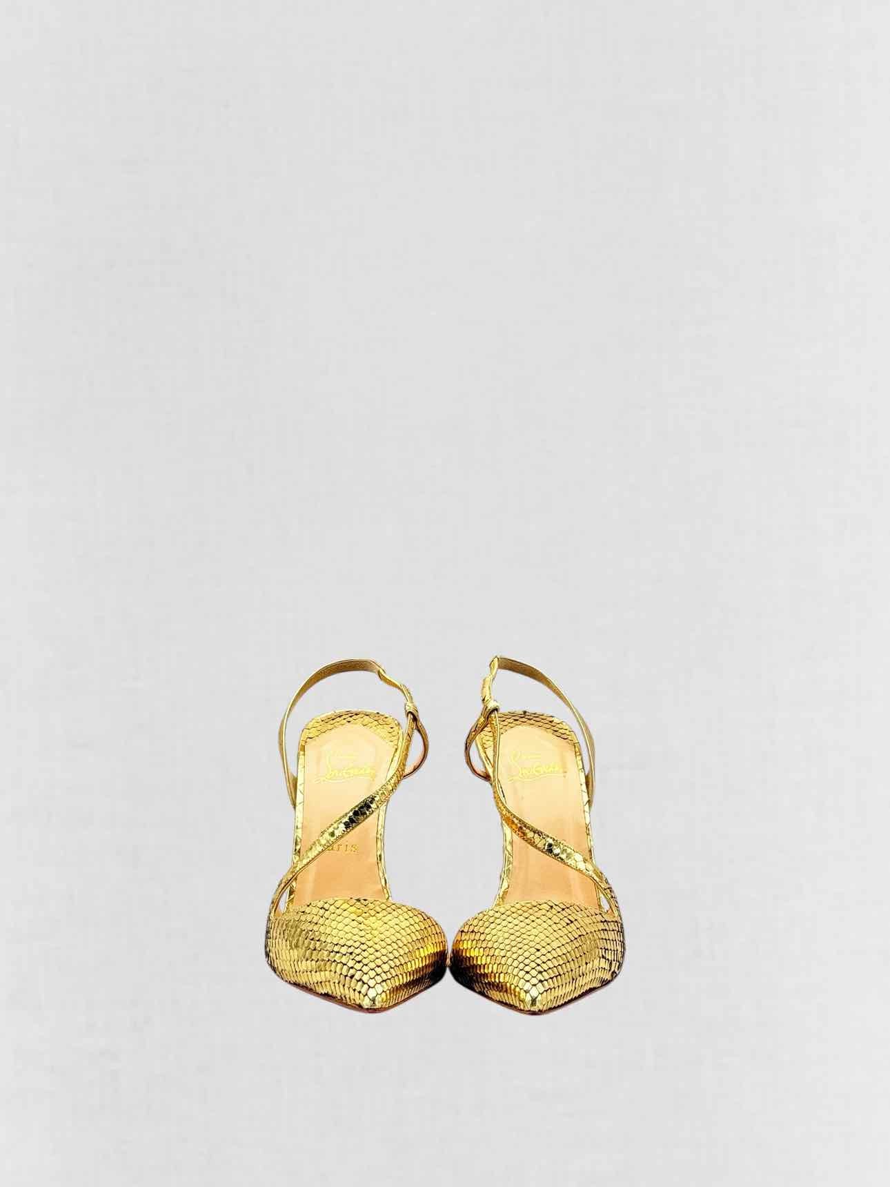 CHRISTIAN LOUBOUTIN June Gold Size EU 41 Pumps