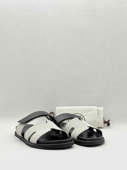 HERMES Chypre Grey Size EU 40 Sandals
