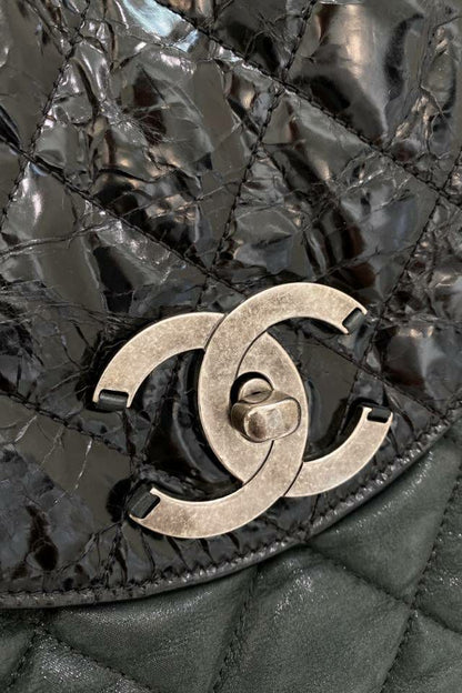 CHANEL Khaki & Black Backpack