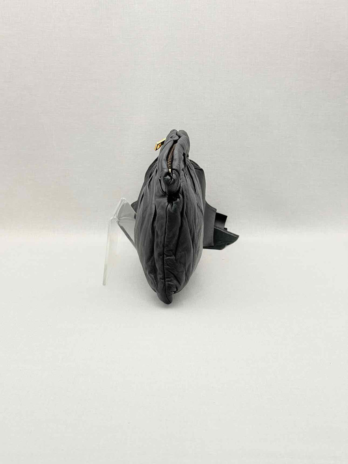 PRADA Antik Bow Black Clutch