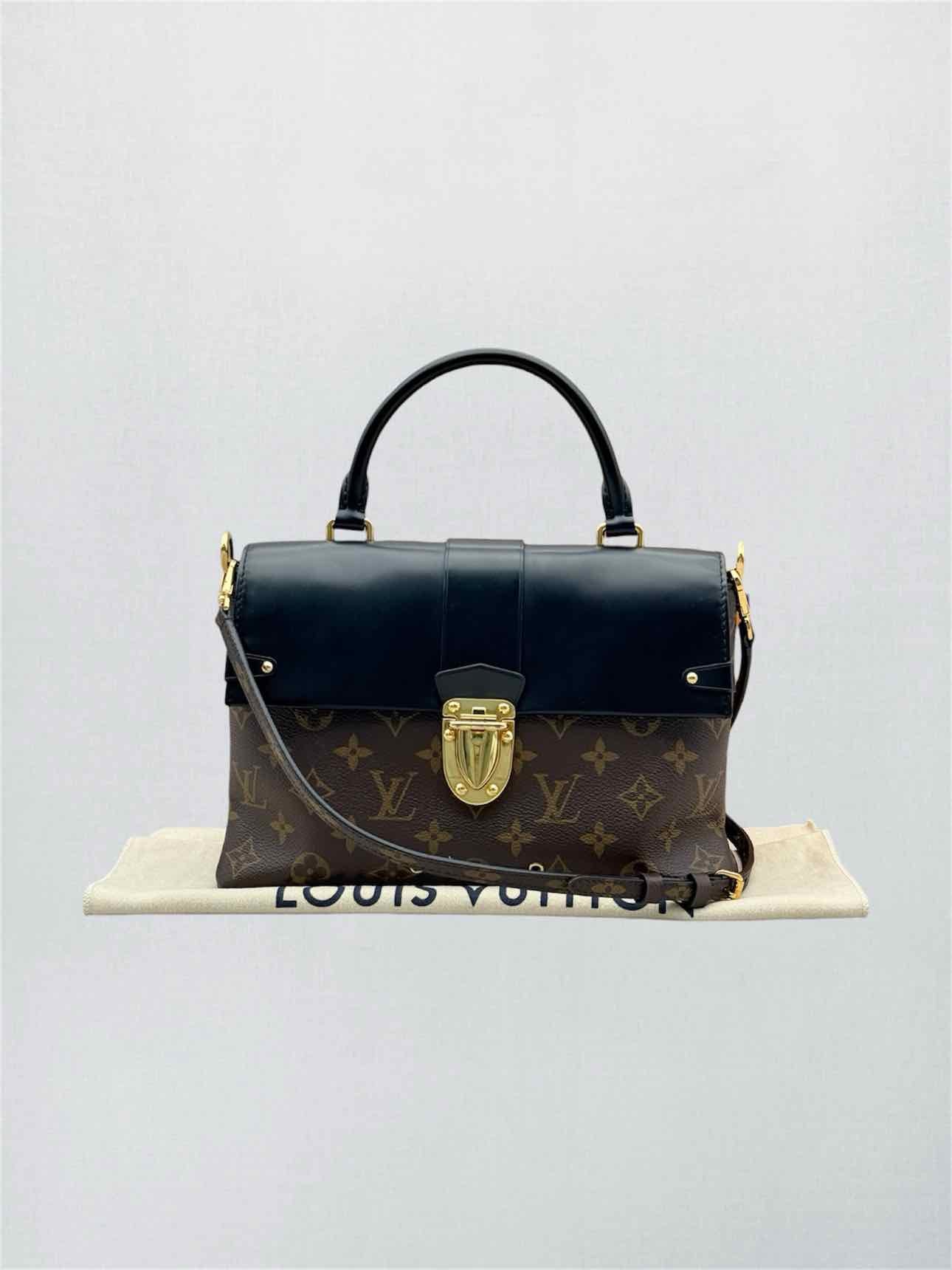 LOUIS VUITTON One Handle Brown & Black Top Handle