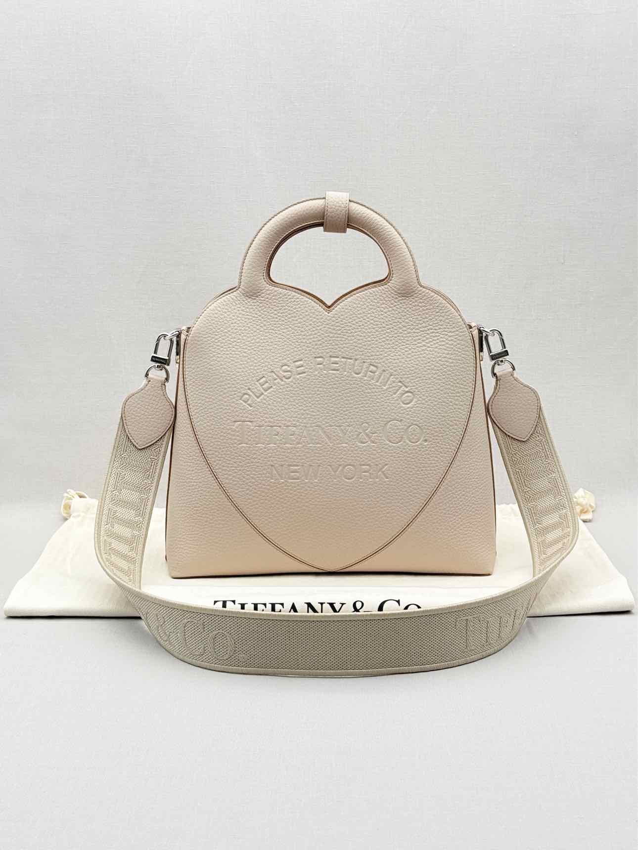 TIFFANY & CO Return To Tiffany M Beige Heart Tote Bag