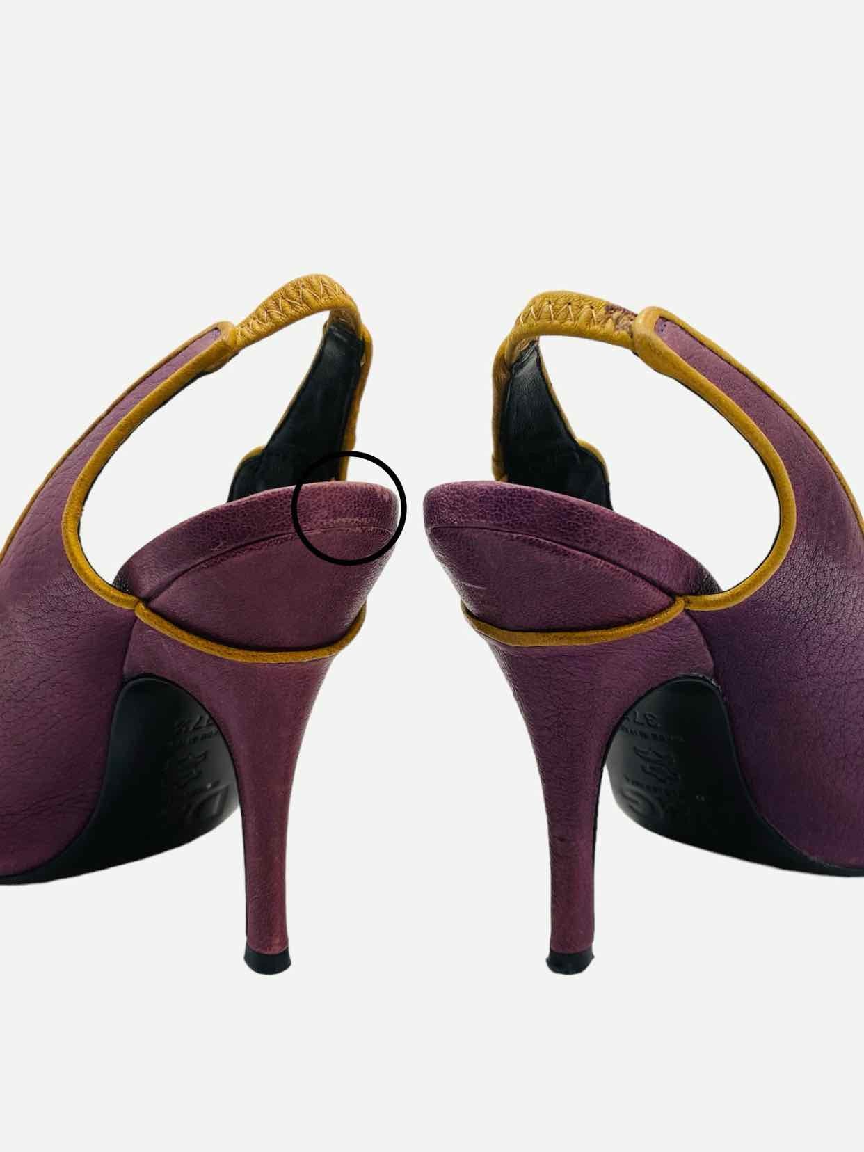 D & G Purple Slingbacks