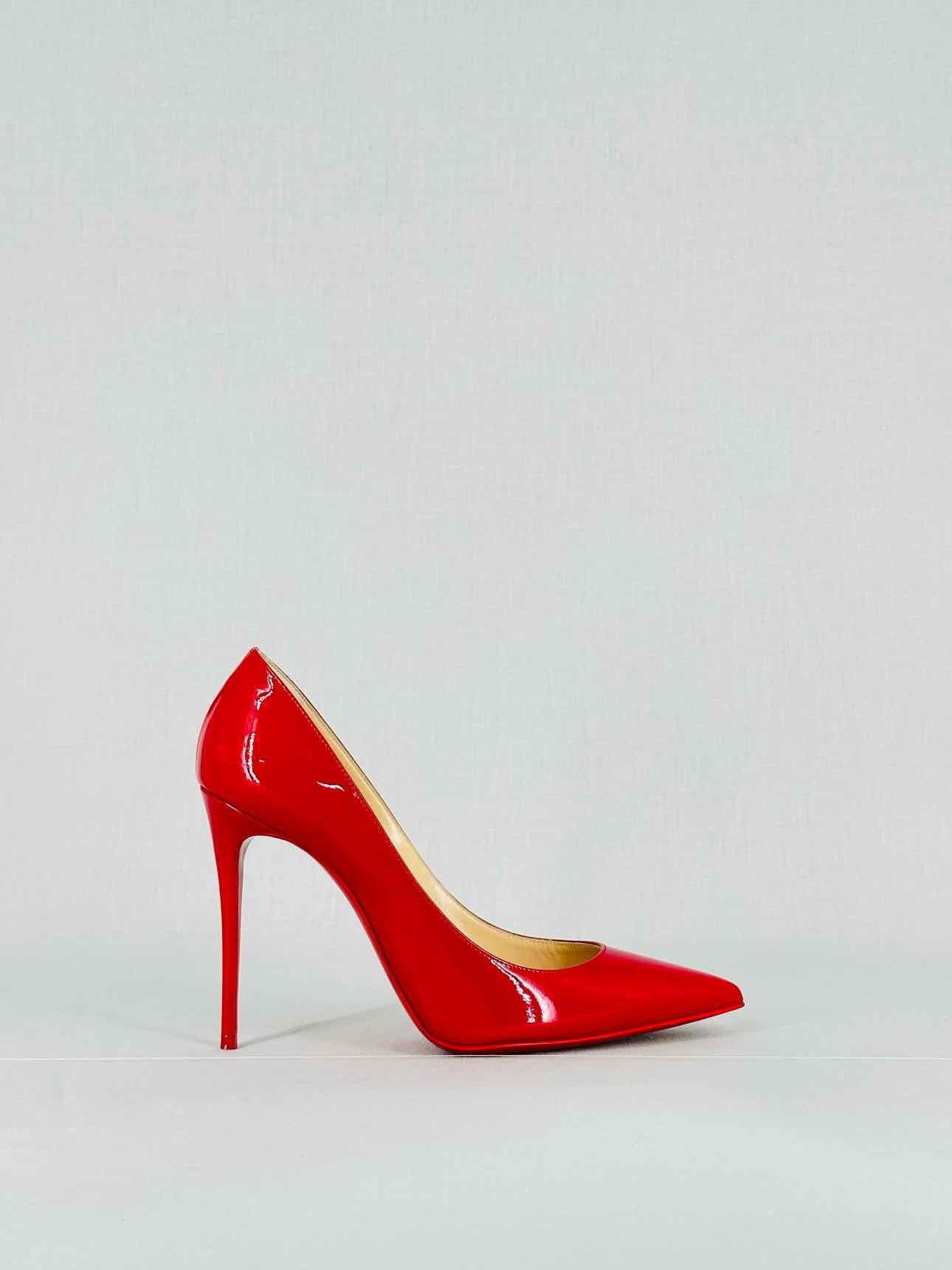CHRISTIAN LOUBOUTIN Red Size EU 37.5 Heeled Sandals