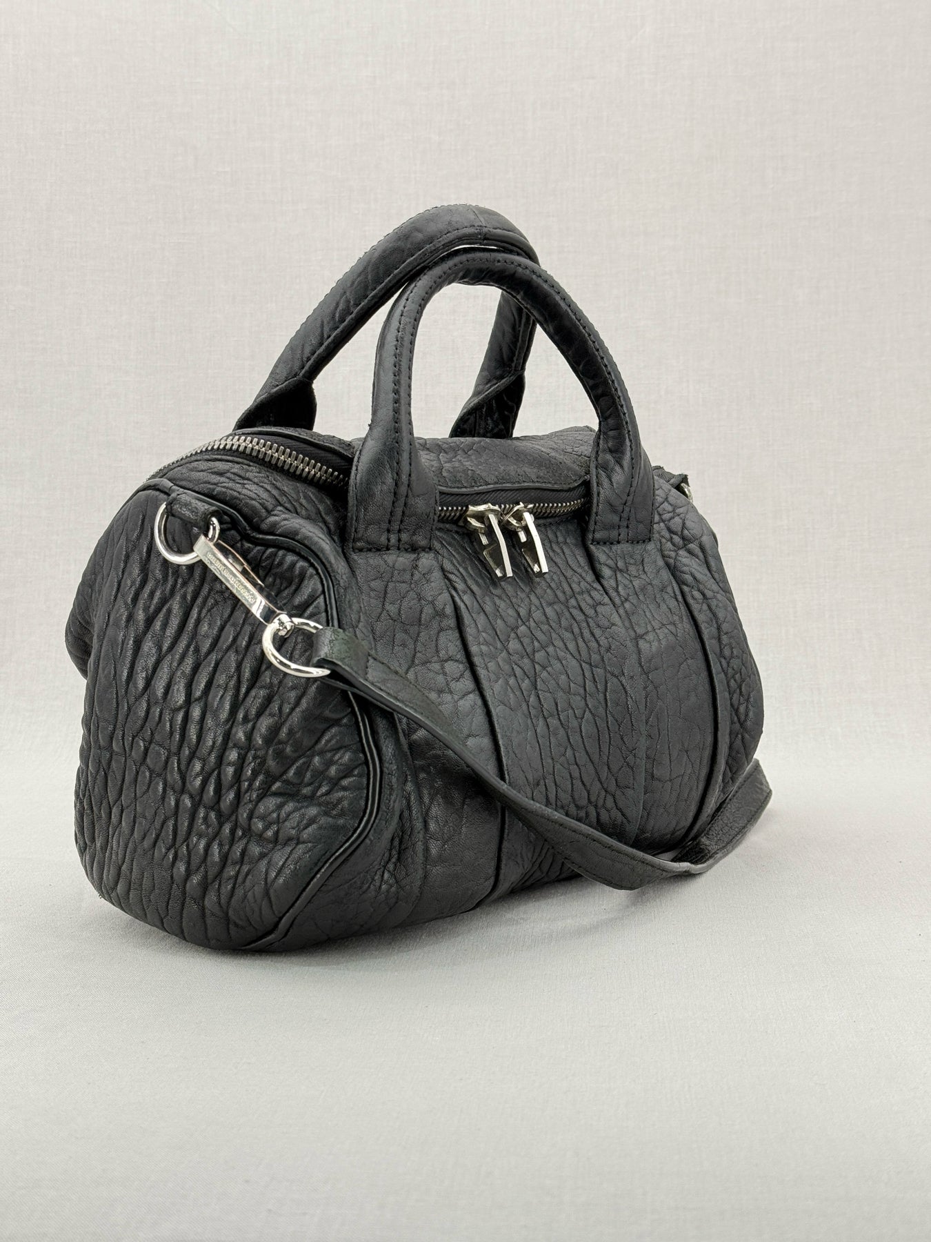 ALEXANDER WANG Rocky Black Top Handle