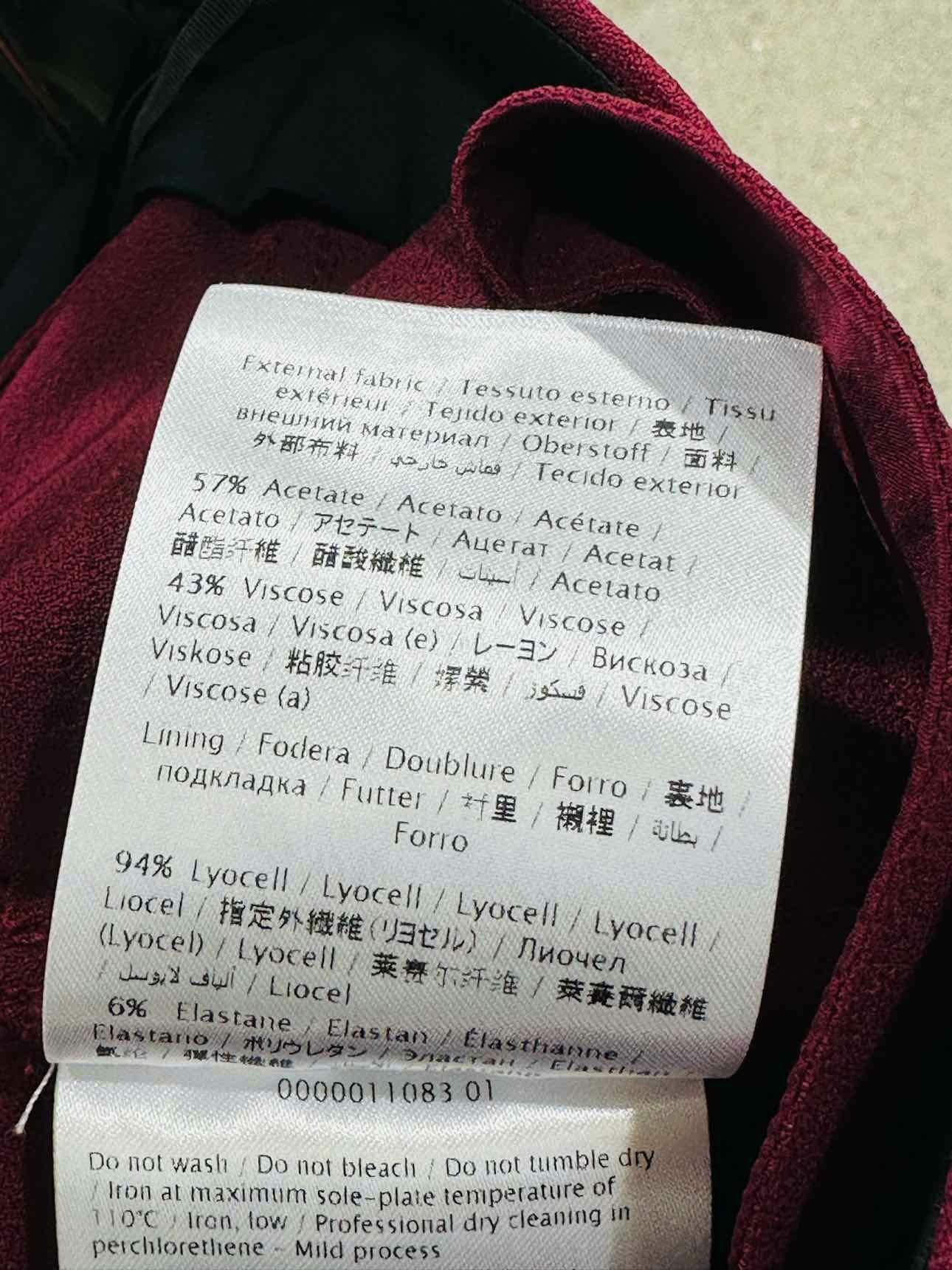 VALENTINO Wide Leg Plum Size US 8 Pants