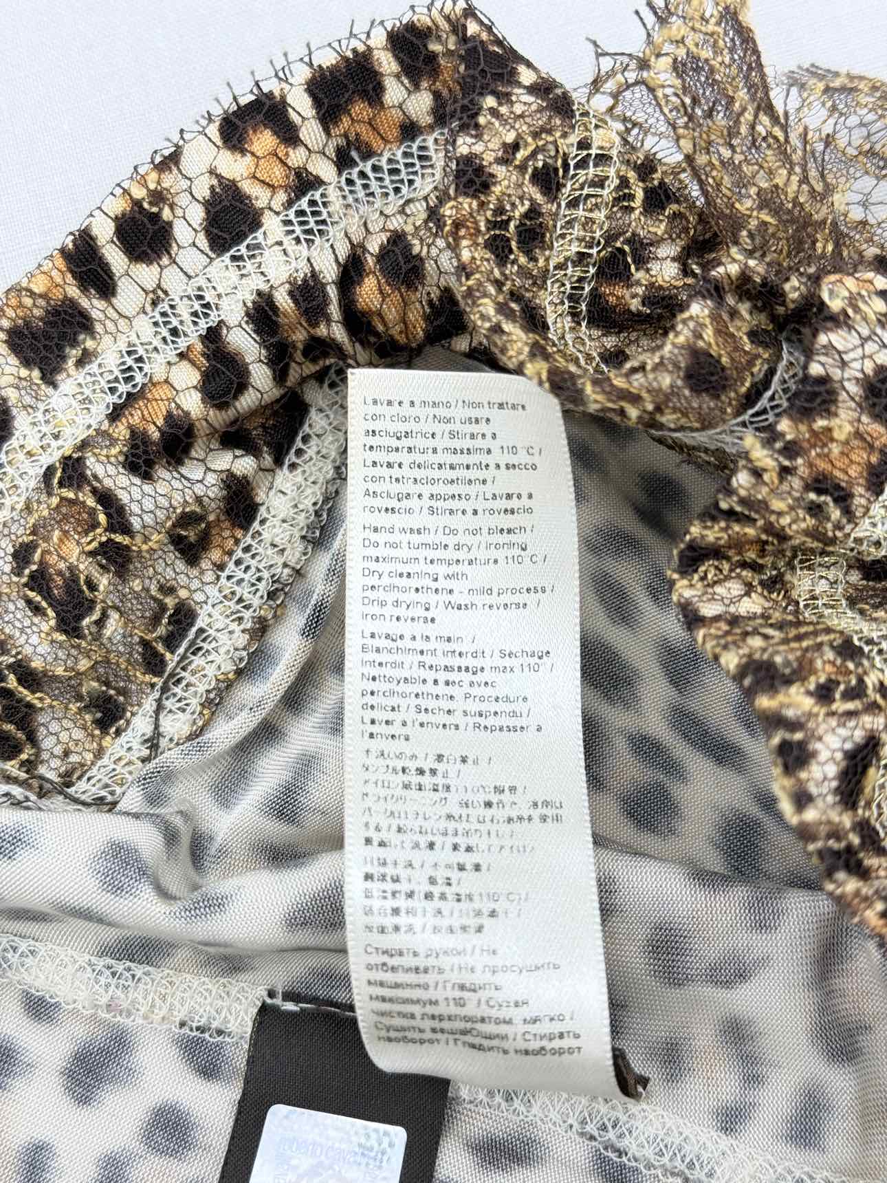 ROBERTO CAVALLI Brown Multicolor Size US 10 Outfit Set