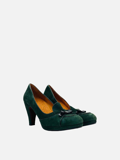 CHIE MIHARA Loafer Green Pumps