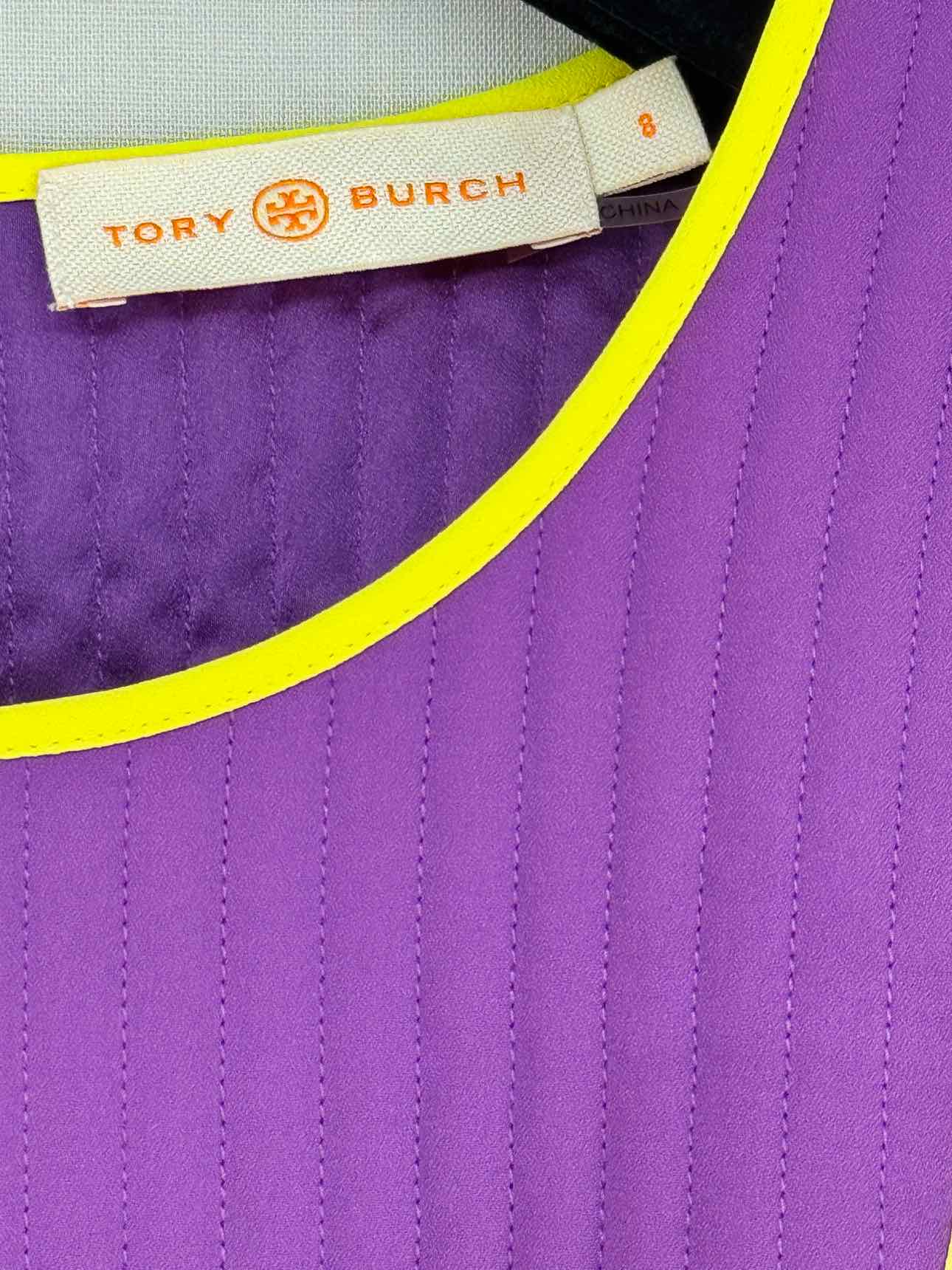 TORY BURCH Beige Multicolor Size US 8 Midi Dress