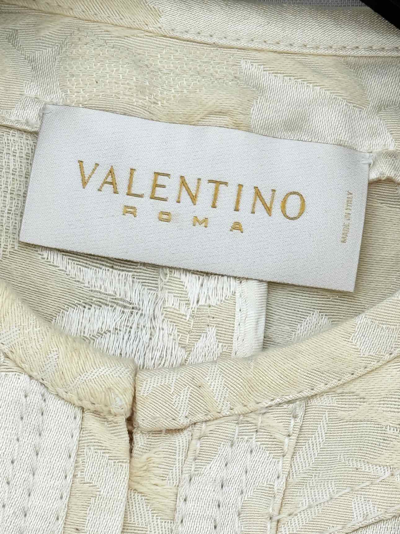 VALENTINO Beige & White Printed Size US 6 Outfit Set