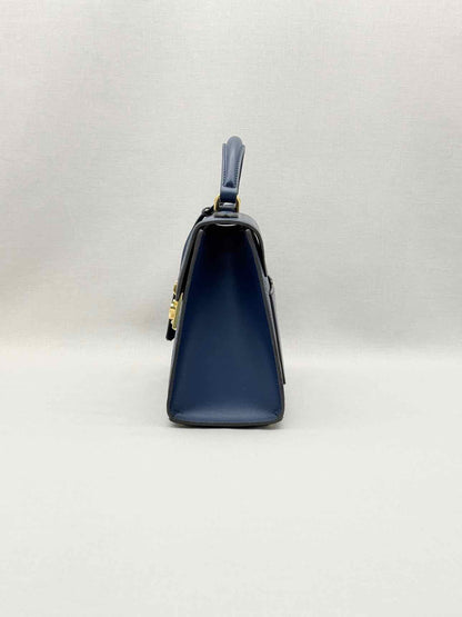 GUCCI Padlock Blue Guccissima Top Handle