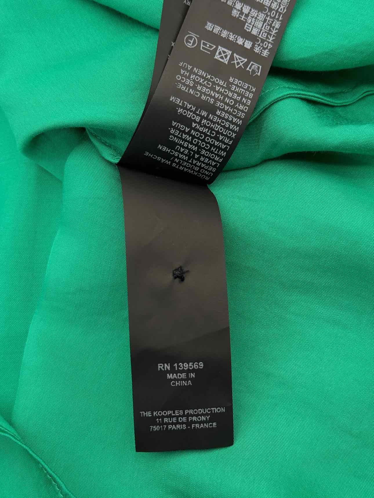 THE KOOPLES Green Size Small Blouse