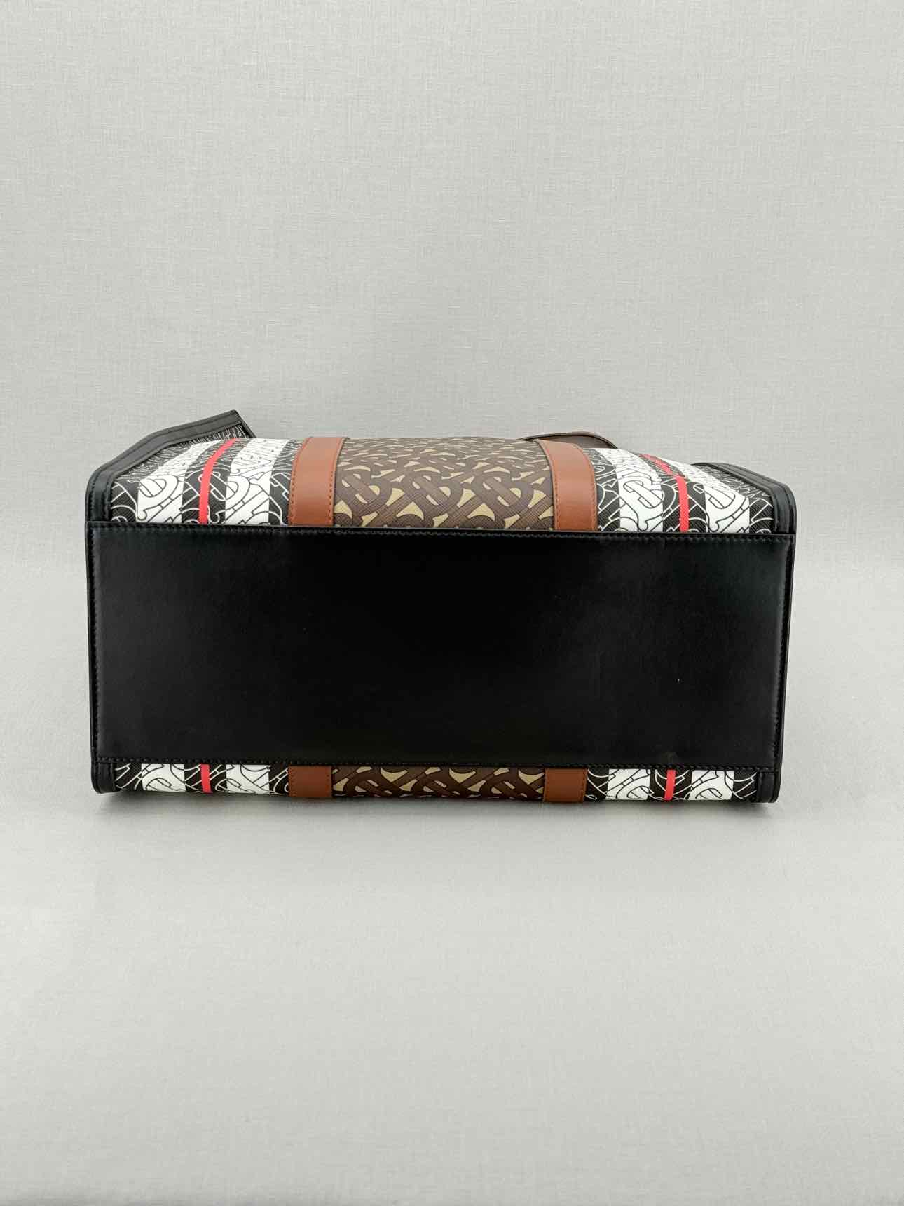 BURBERRY Portrait Brown Monogram Tote Bag