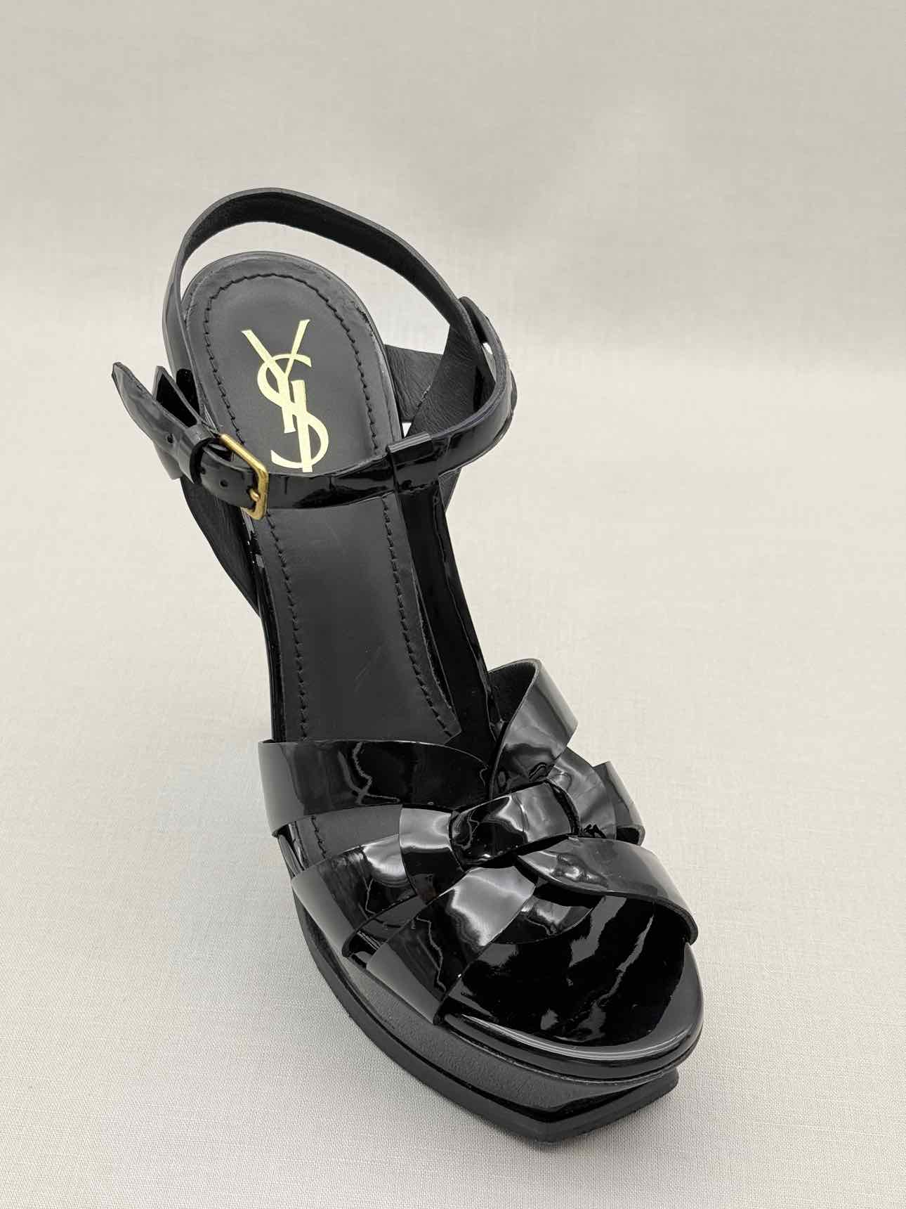 YSL Tribute Black Size EU 40 Platform Sandals