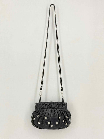 DIANE VON FURSTENBERG Belle Black Clutch