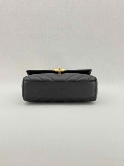 CHANEL In The City Black Quilted Top Handle