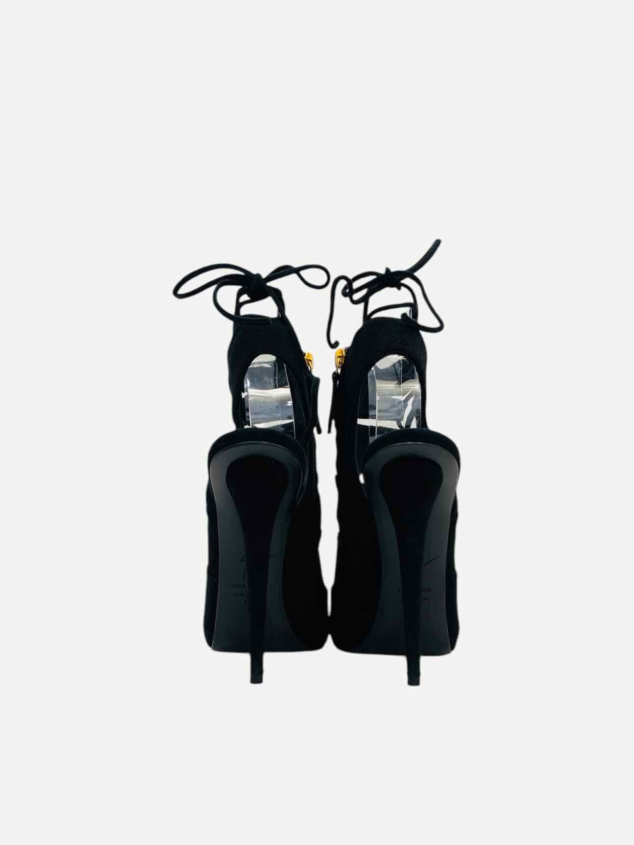 GUISEPPE ZANOTTI Black Size EU 38 Heeled Sandals