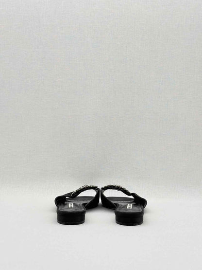 MANOLO BLAHNIK Pralina Black Size EU 35.5 Mules