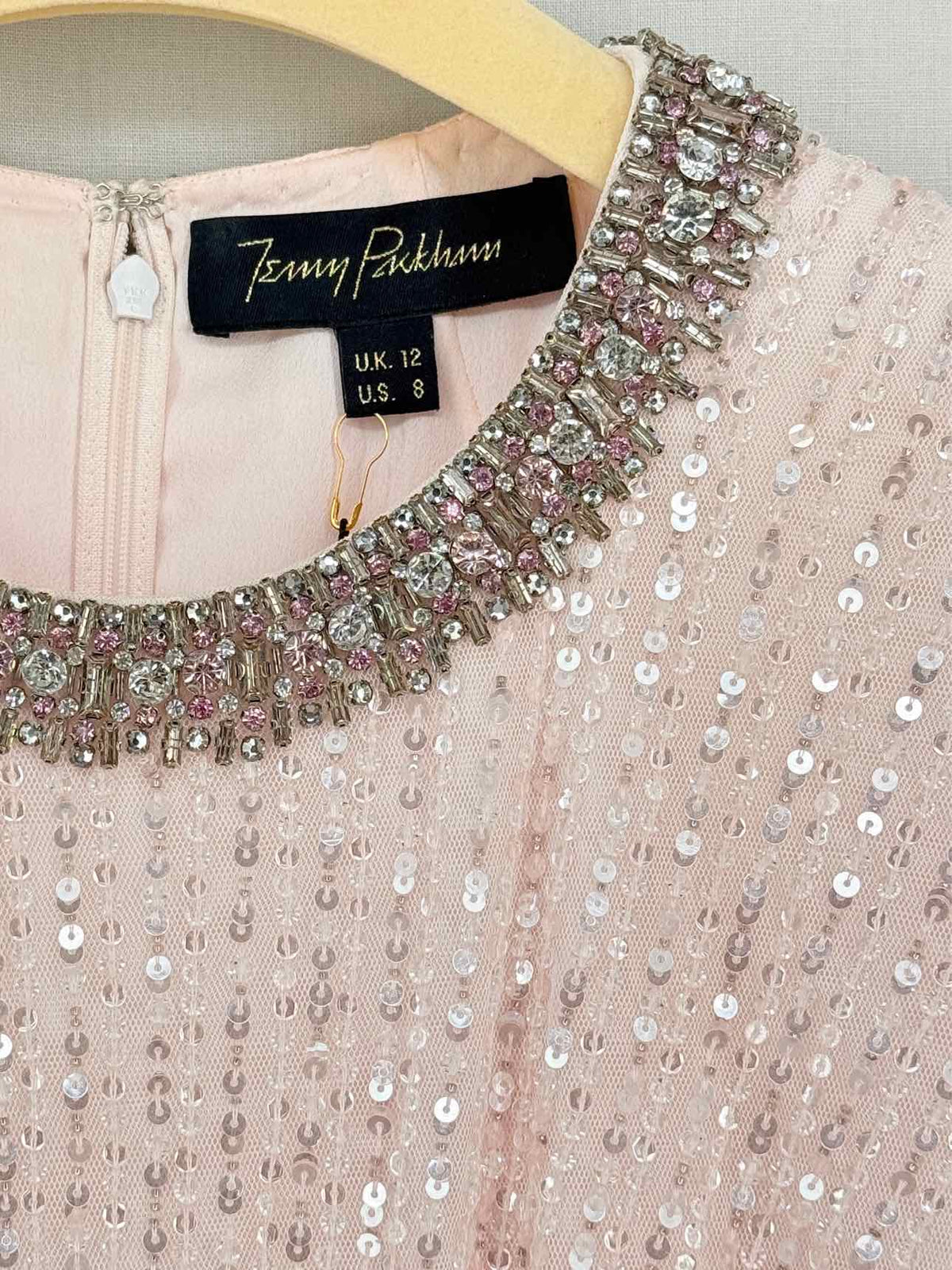 JENNY PACKHAM Macelline Pink Size US 8 Long Dress