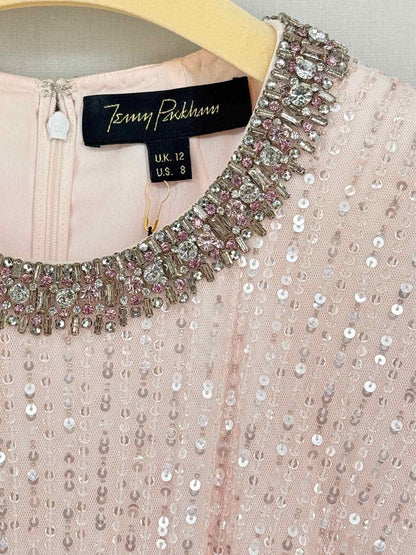JENNY PACKHAM Macelline Pink Size US 8 Long Dress
