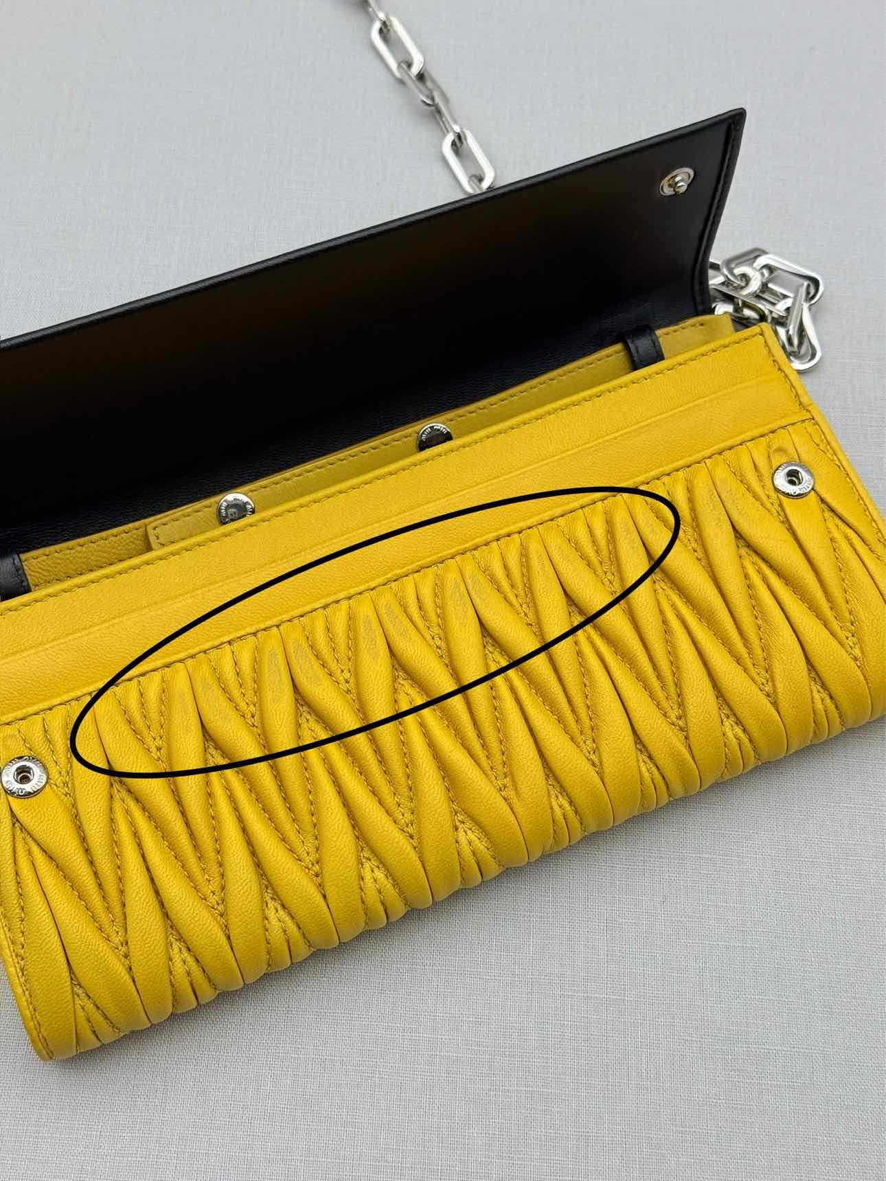MIU MIU Black & Yellow Crossbody