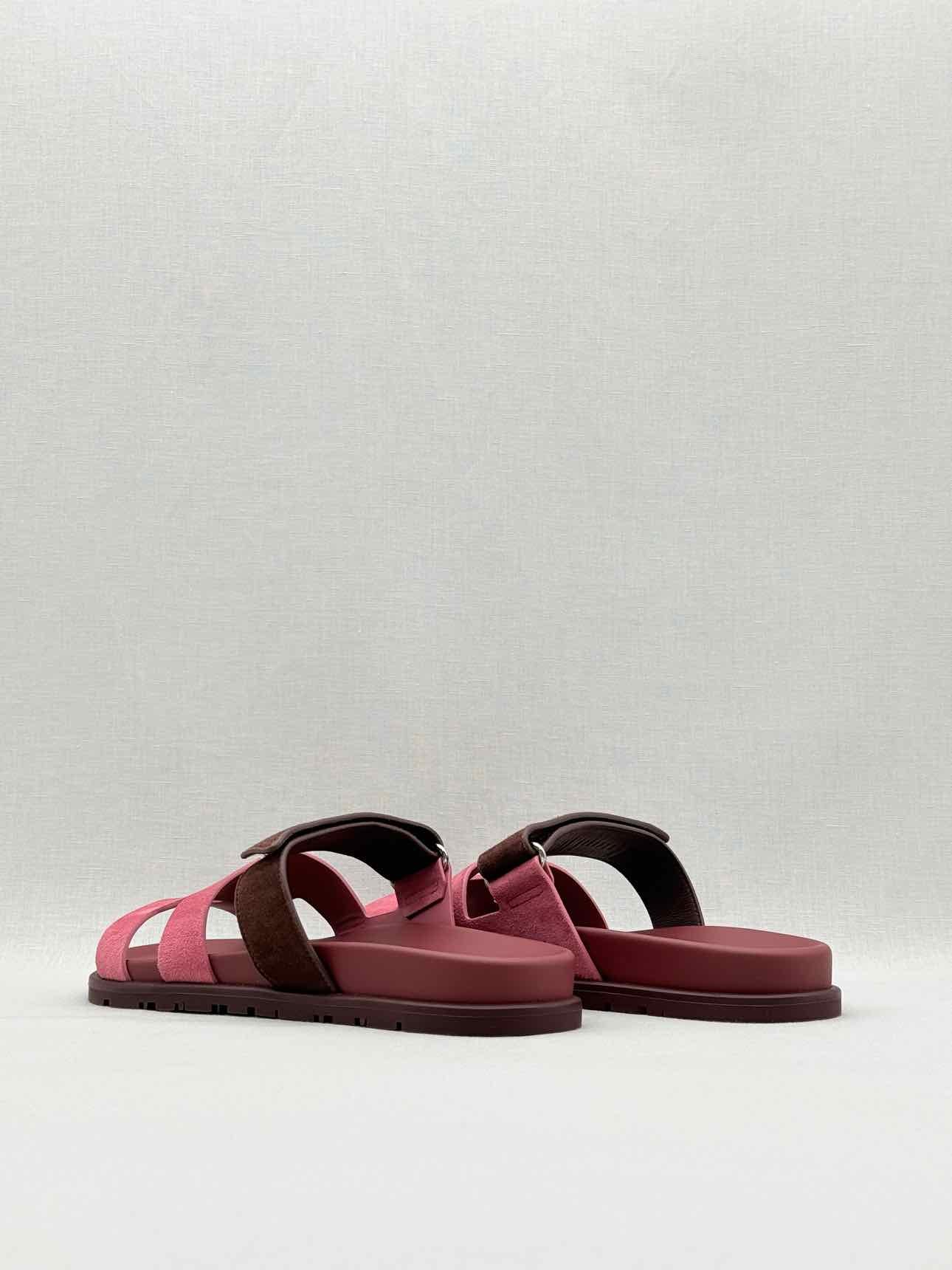 HERMES Chypre Rose Pink Size EU 40 Sandals