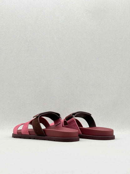 HERMES Chypre Rose Pink Size EU 40 Sandals