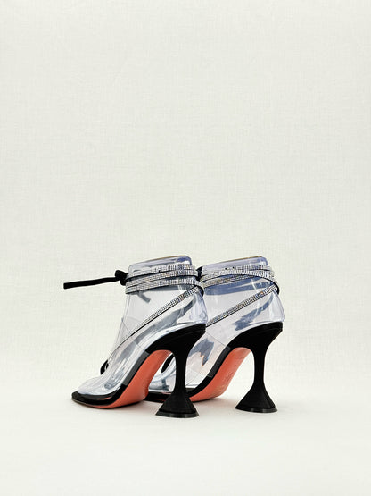 AMINA MUADDI Zula Black Size EU 36.5 Heeled Sandals