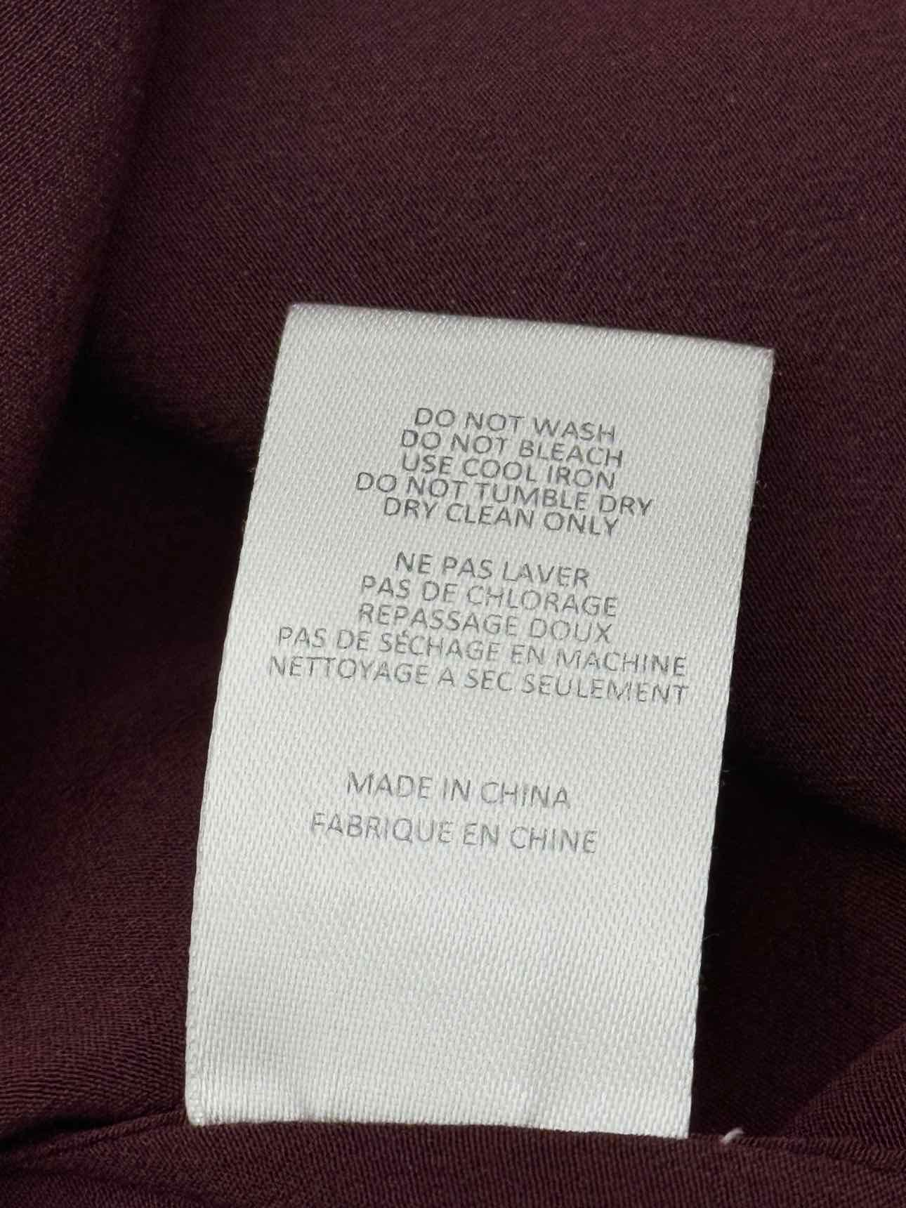 JOSEPH Carla Burgundy Size US 6 Blouse