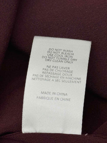 JOSEPH Carla Burgundy Size US 6 Blouse