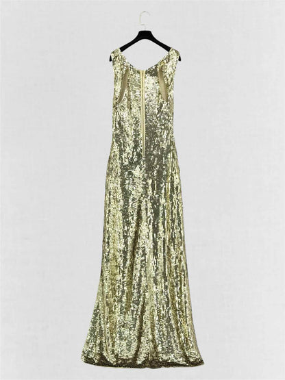 ALICE + OLIVIA Gold Size US 10 Long Dress