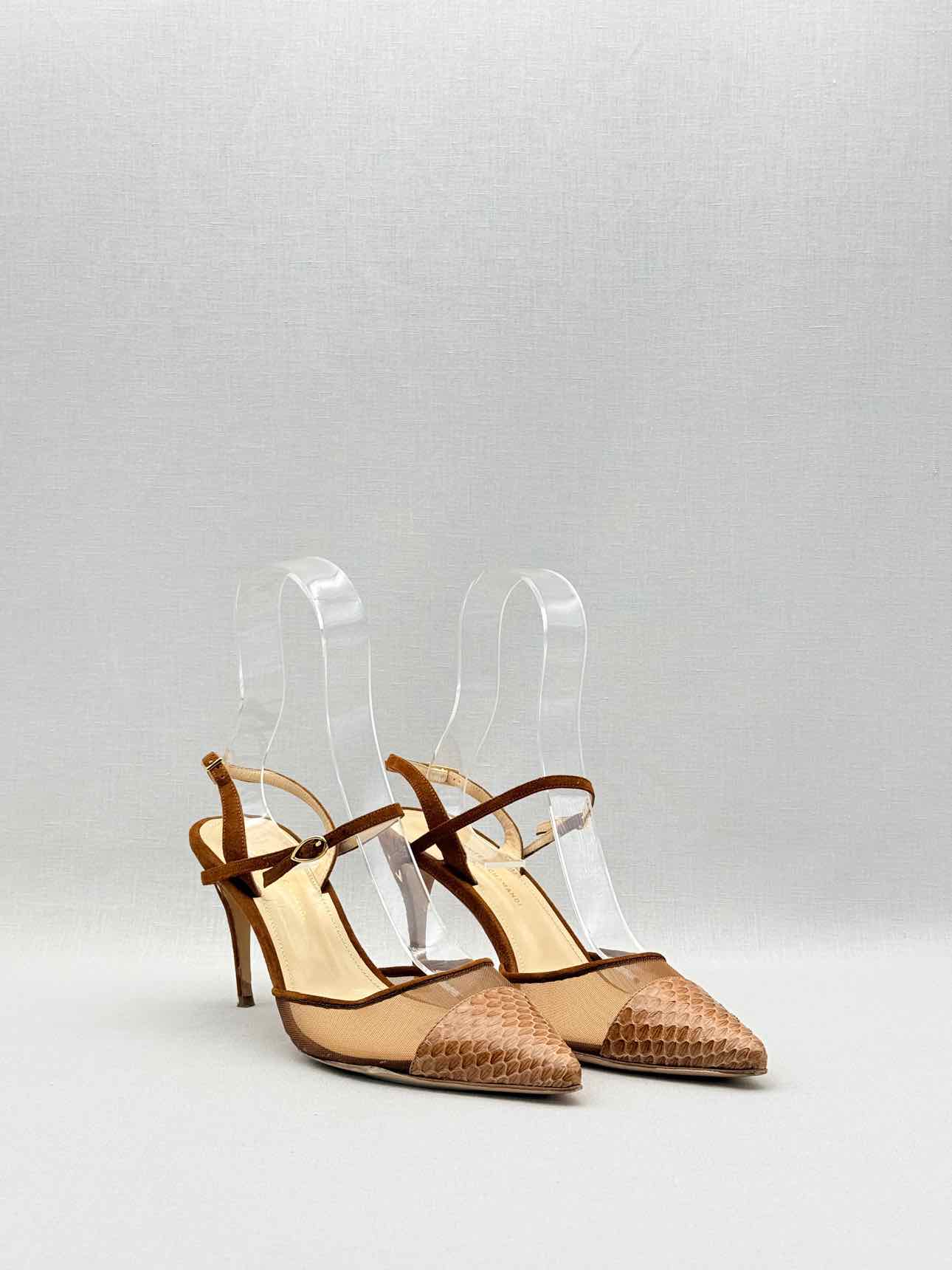 JENNIFER CHAMANDI Brown Size EU 37.5 Heeled Sandals
