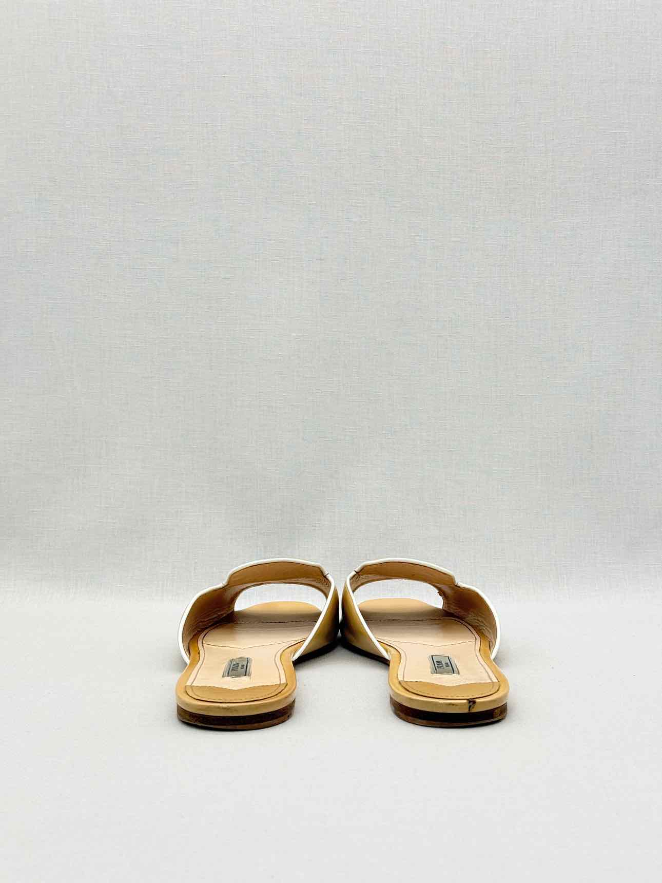 PRADA Beige Size EU 40 Slide Mules
