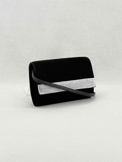 GIUSEPPE ZANOTTI Velvet Black Clutch