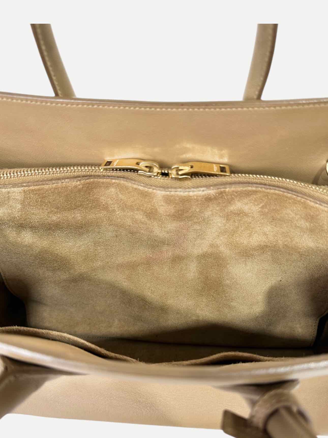 YVES SAINT LAURENT Beige Top Handle