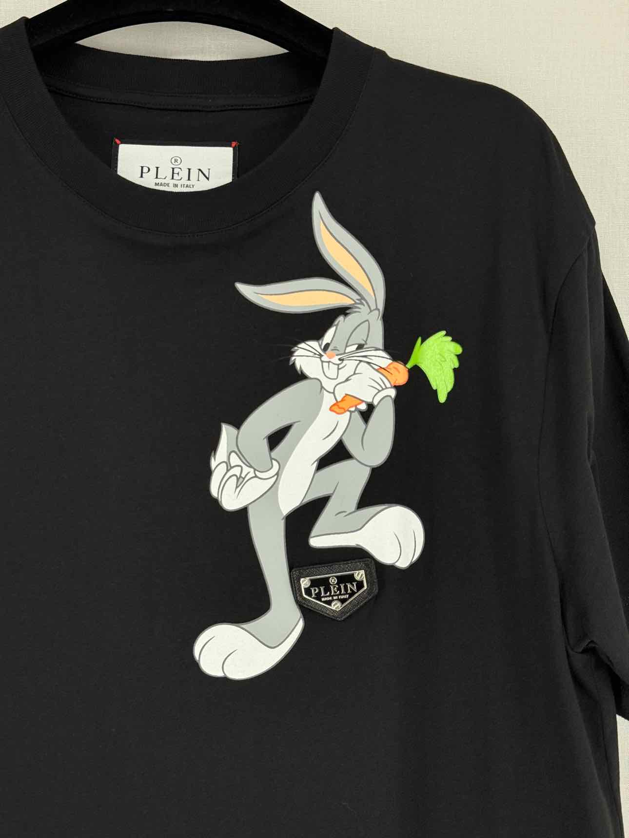 PHILIPP PLEIN Black Print Size Large T-shirt