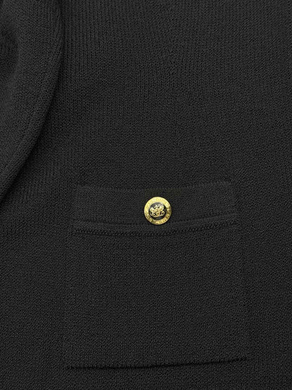 ST. JOHN Black Knit Size US 4 Cardigan