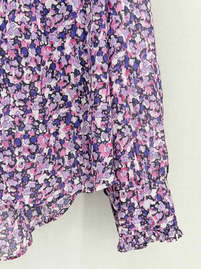 ISABEL MARANT ETOILE Purple Multicolor Size US 6 Blouse