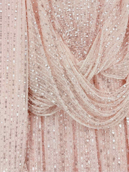 JENNY PACKHAM Macelline Pink Size US 8 Long Dress