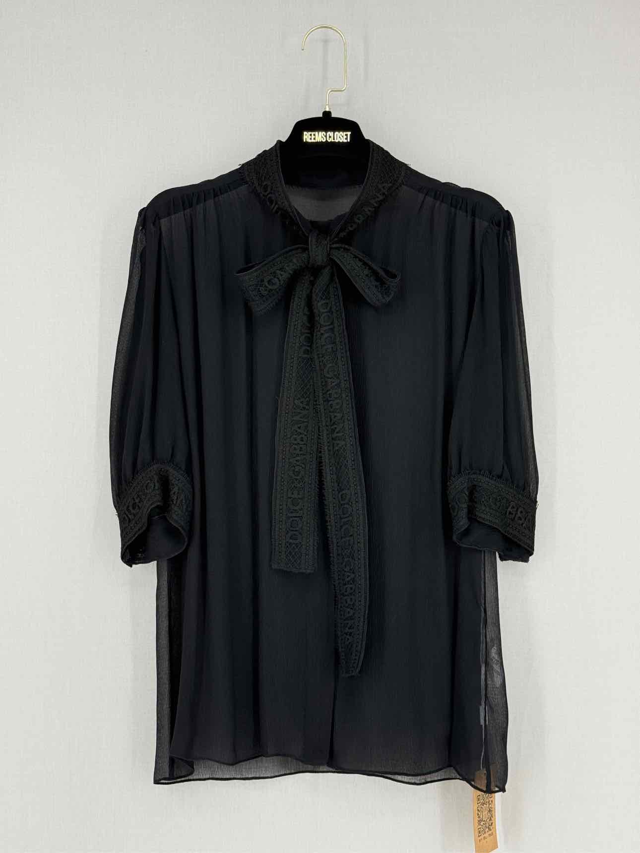 DOLCE & GABBANA Black Size US 8 Blouse