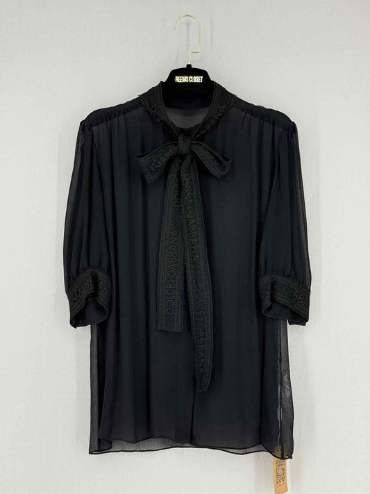 DOLCE & GABBANA Black Size US 8 Blouse