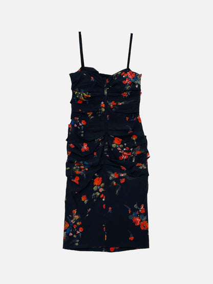 DOLCE & GABBANA Bodycon Floral Knee Length Dress