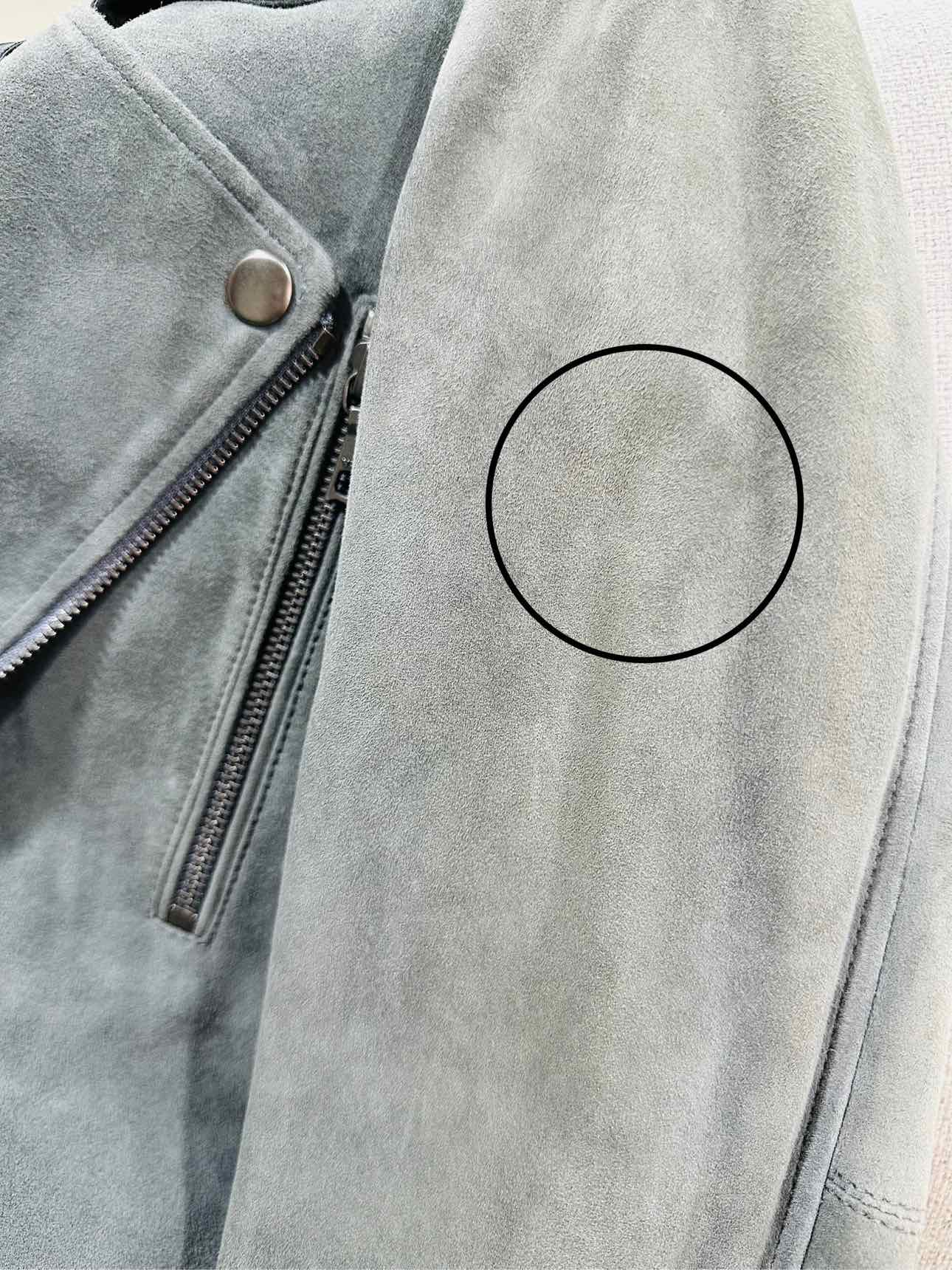 THEORY Tralsmin Biker Grey Size Large Jacket