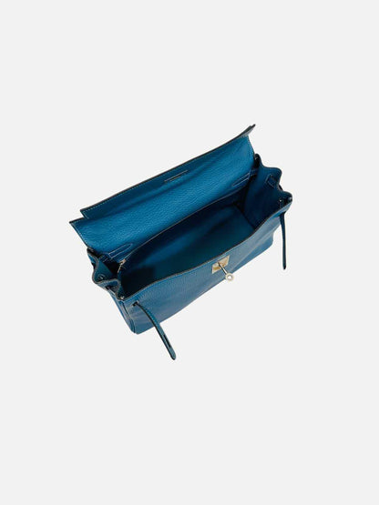 HERMES Kelly Bleu Jean Top Handle