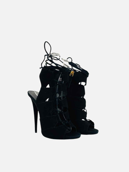GUISEPPE ZANOTTI Black Size EU 38 Heeled Sandals